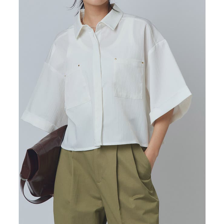 [RASW]クロップドワイドシャツ シャツ クロップド丈 | Pierrot | 詳細画像31 