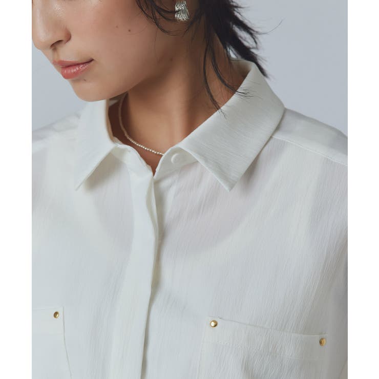 [RASW]クロップドワイドシャツ シャツ クロップド丈 | Pierrot | 詳細画像32 