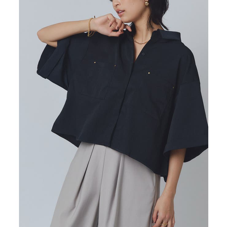 [RASW]クロップドワイドシャツ シャツ クロップド丈 | Pierrot | 詳細画像23 