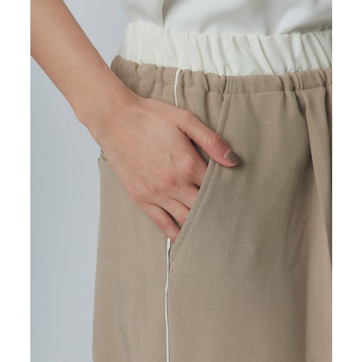[RASW]ダブルウエストサイドラインパンツ パンツ リネンライク | Pierrot | 詳細画像6 
