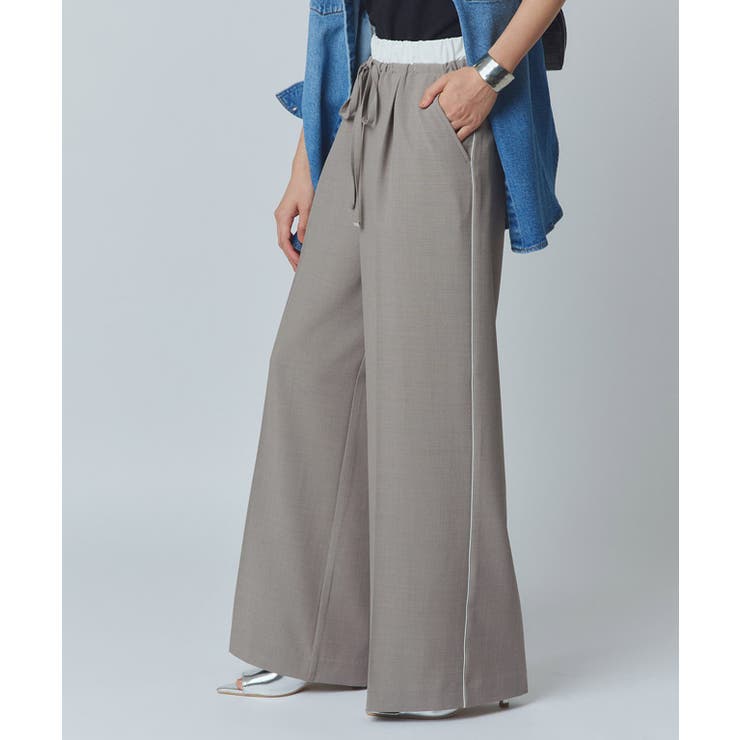 [RASW]ダブルウエストサイドラインパンツ パンツ リネンライク | Pierrot | 詳細画像20 