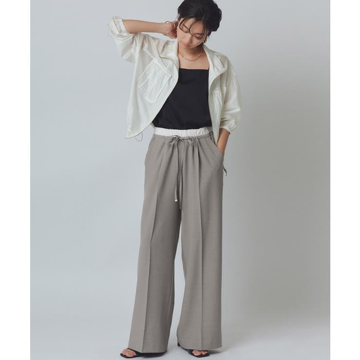 [RASW]ダブルウエストサイドラインパンツ パンツ リネンライク | Pierrot | 詳細画像21 