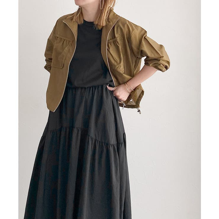 タフタギャザードッキングワンピース ワンピース カットソー | Pierrot | 詳細画像31 