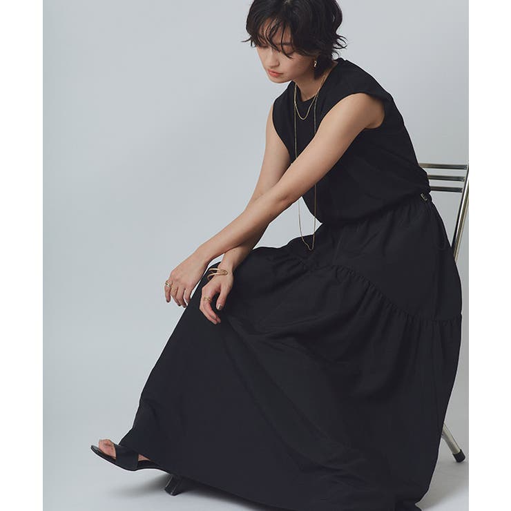 タフタギャザードッキングワンピース ワンピース カットソー | Pierrot | 詳細画像24 
