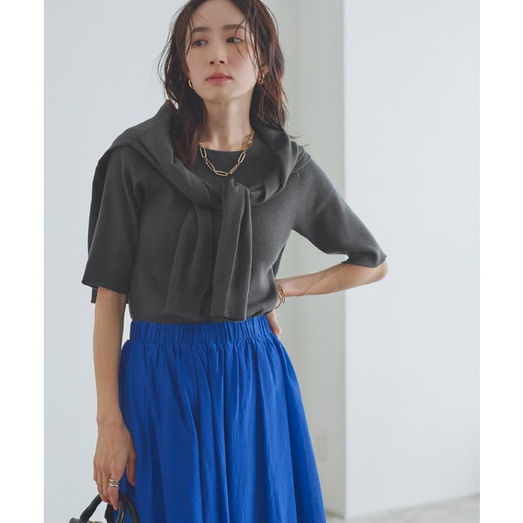 [RASW]ビスコース半袖リブニット ニット 半袖 | Pierrot | 詳細画像17 