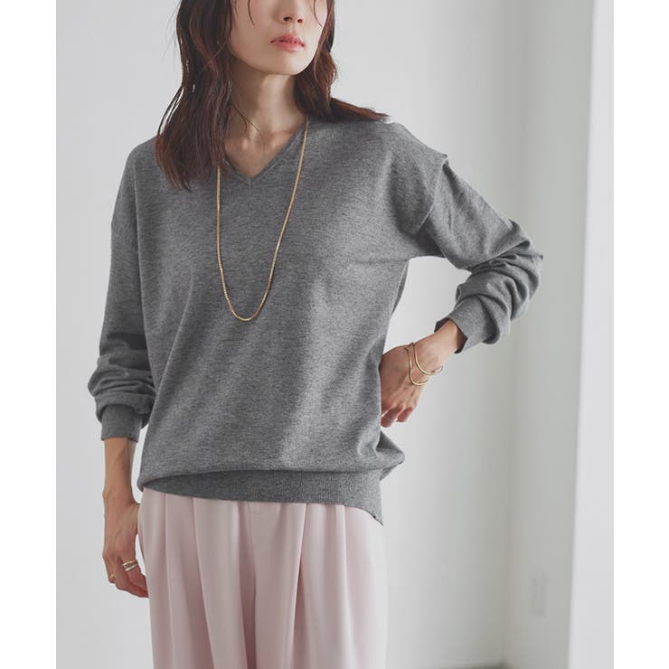 [RASW]ビスコースVネックルーズニット ニット Vネック | Pierrot | 詳細画像15 