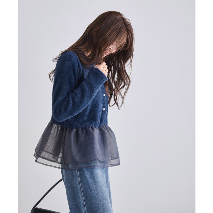 ドッキングショートシャギーニット ニット シャギー | Pierrot | 詳細画像23 