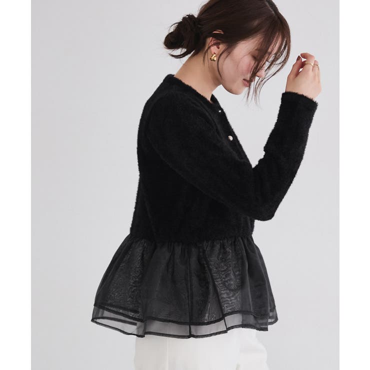 ドッキングショートシャギーニット ニット シャギー | Pierrot | 詳細画像16 