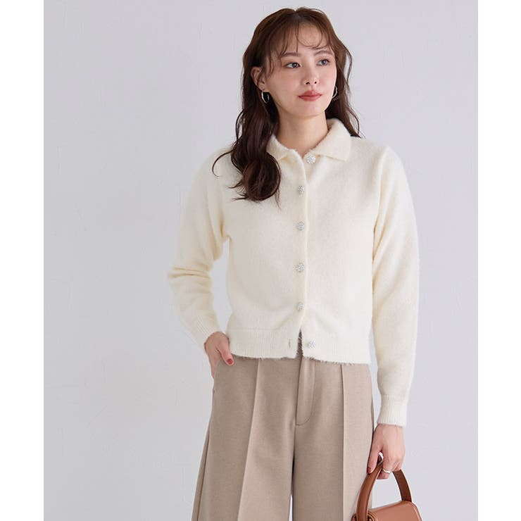 ビジューボタンポロニット ニット ビジュー | Pierrot | 詳細画像26 