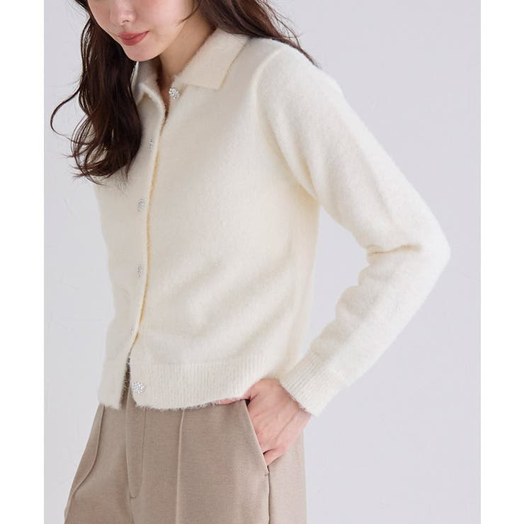 ビジューボタンポロニット ニット ビジュー | Pierrot | 詳細画像27 