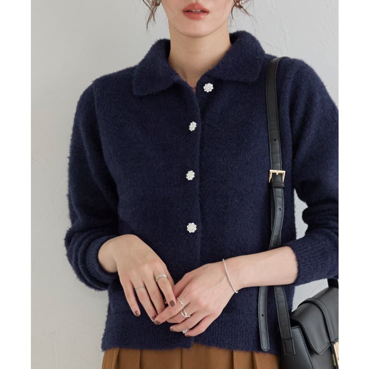 ビジューボタンポロニット ニット ビジュー | Pierrot | 詳細画像19 