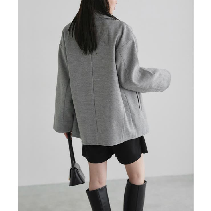 シンプルテーラーカラーコート コート シンプル | Pierrot | 詳細画像17 