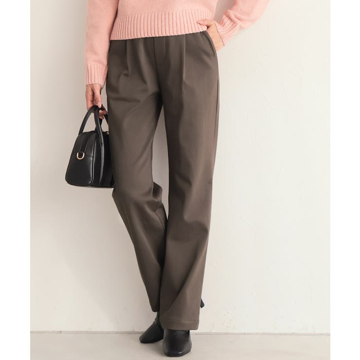 モカ | 裏起毛ストレッチパンツ パンツ 裏起毛 | Pierrot