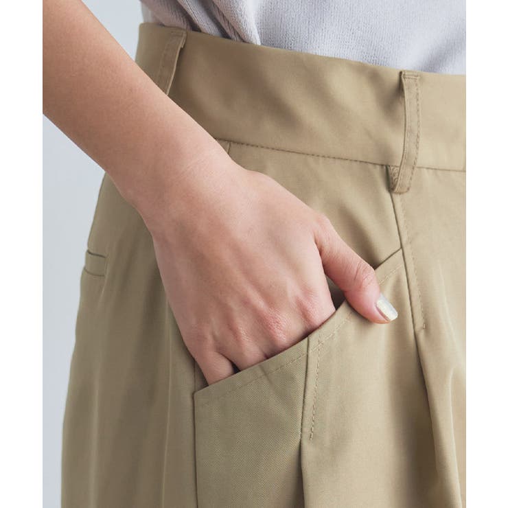 [RASW]エステルツイルハイウエストワイドパンツ ハイウエスト チノ | Pierrot | 詳細画像5 