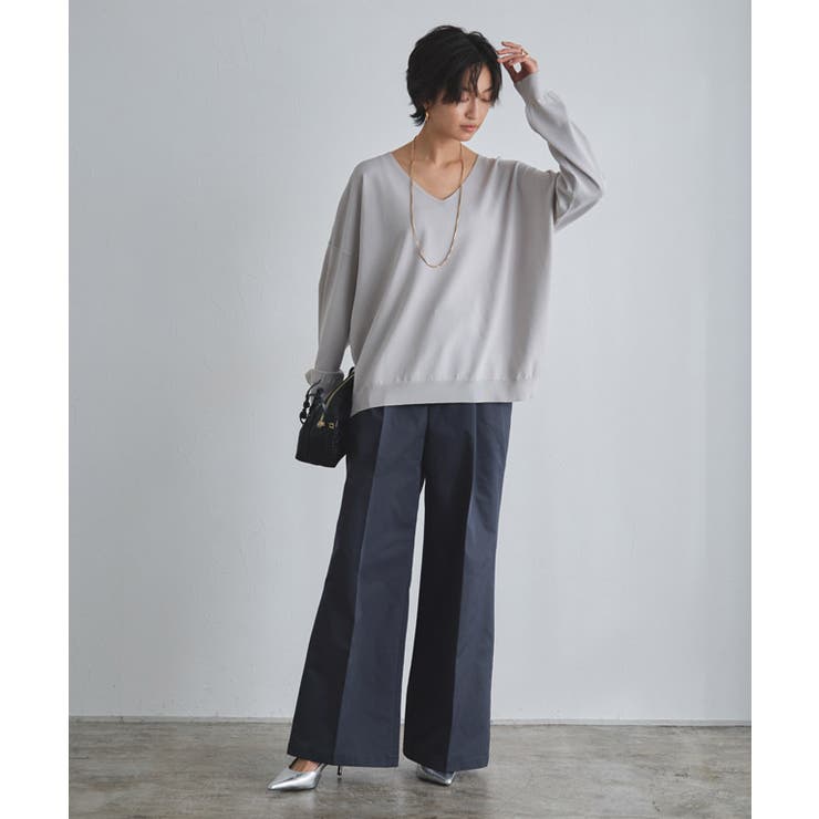 [RASW]エステルツイルハイウエストワイドパンツ ハイウエスト チノ | Pierrot | 詳細画像24 