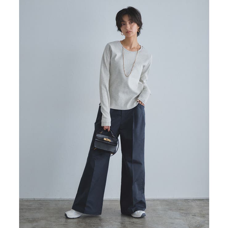 [RASW]エステルツイルハイウエストワイドパンツ ハイウエスト チノ | Pierrot | 詳細画像26 