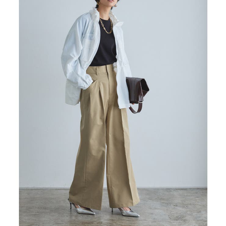 [RASW]エステルツイルハイウエストワイドパンツ ハイウエスト チノ | Pierrot | 詳細画像20 