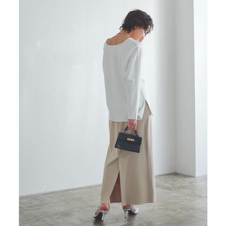 [RASW]ハイストレッチ多機能Iラインスカート マット 質感 | Pierrot | 詳細画像30 