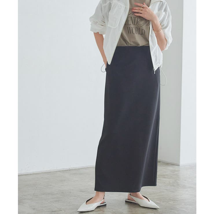 [RASW]ハイストレッチ多機能Iラインスカート マット 質感 | Pierrot | 詳細画像17 