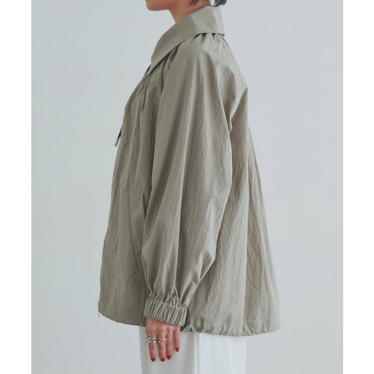 [RASW]ドロストデザインブルゾン フレア 裾 | Pierrot | 詳細画像9 