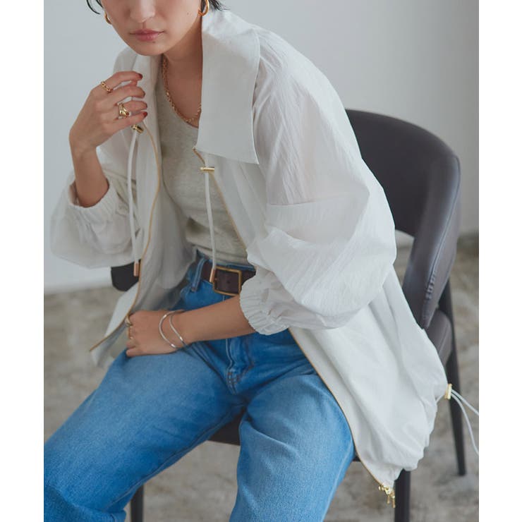 [RASW]ドロストデザインブルゾン フレア 裾 | Pierrot | 詳細画像33 