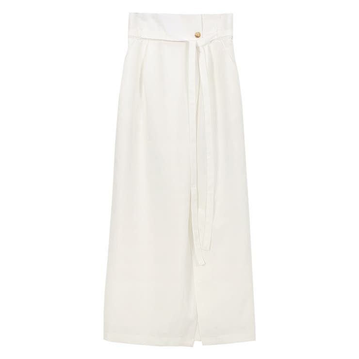 オフホワイト | リネンライクラップスカート スカート ロングスカート ラップスカート マキシス | Pierrot