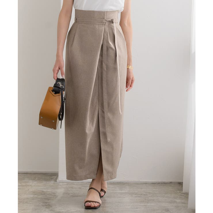 リネンライクラップスカート スカート ロングスカート ラップスカート マキシス | Pierrot | 詳細画像5 