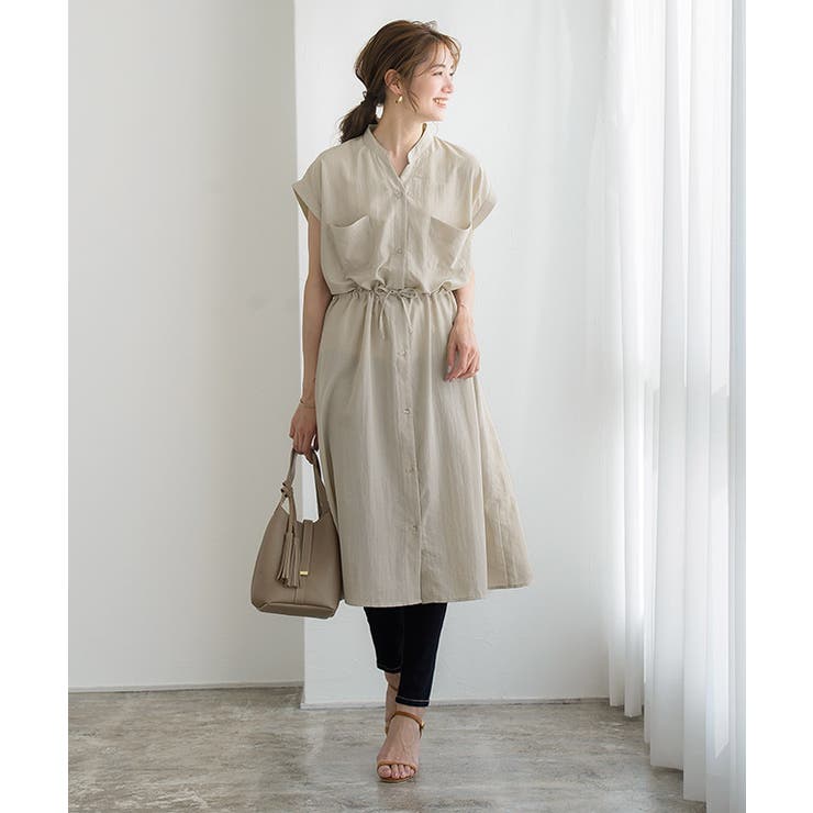 ウエストドロストシャツワンピース 羽織 シャツ シャツワンピース シャツワンピ 品番 Prtw Pierrot ピエロ のレディースファッション通販 Shoplist ショップリスト