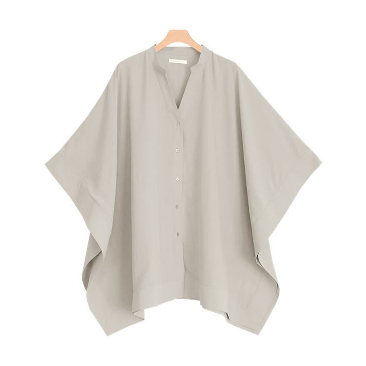 スクエアシャツポンチョ シャツ ブラウス ポンチョ スクエアシャツ