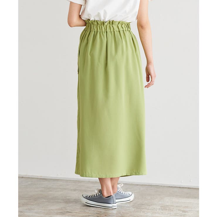 【CanCam8月号掲載アイテム】切り替えラップスカート スカート サイドベルト | Pierrot | 詳細画像9 