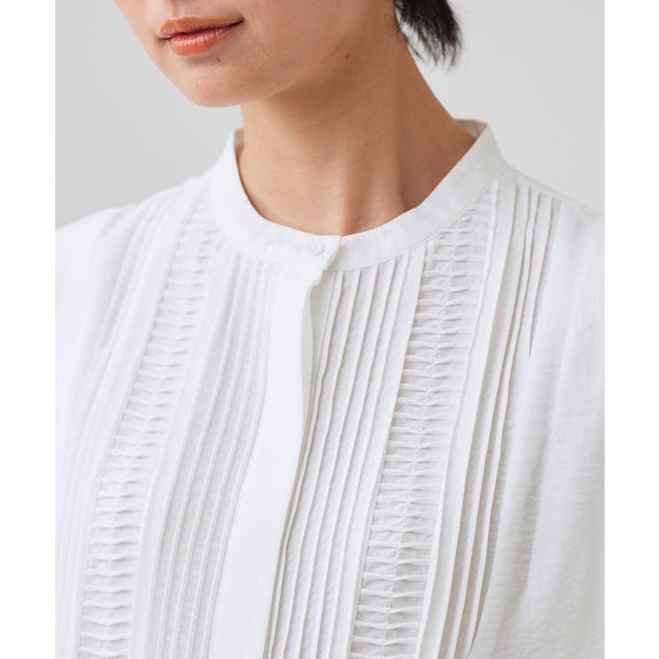 [RASW]ピンタックブザムノースリブラウス ブラウス ピンタック | Pierrot | 詳細画像4 