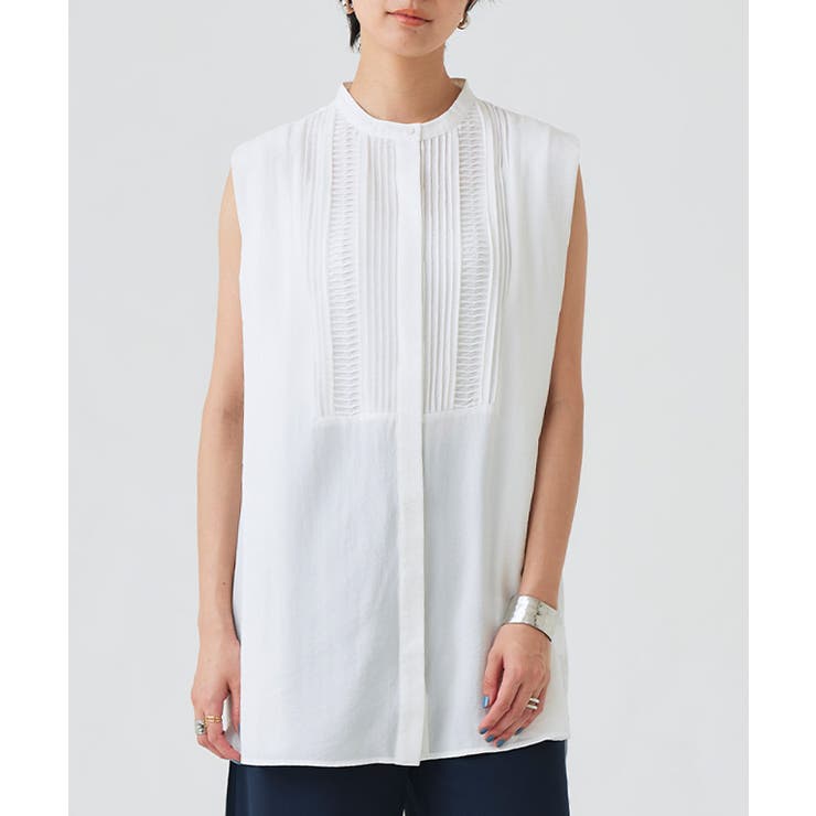 [RASW]ピンタックブザムノースリブラウス ブラウス ピンタック | Pierrot | 詳細画像6 