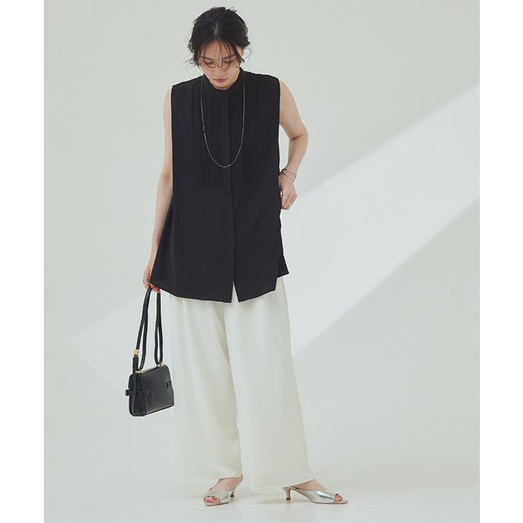 [RASW]ピンタックブザムノースリブラウス ブラウス ピンタック | Pierrot | 詳細画像18 