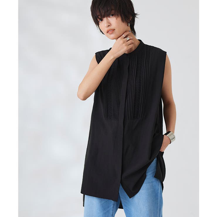 [RASW]ピンタックブザムノースリブラウス ブラウス ピンタック | Pierrot | 詳細画像21 