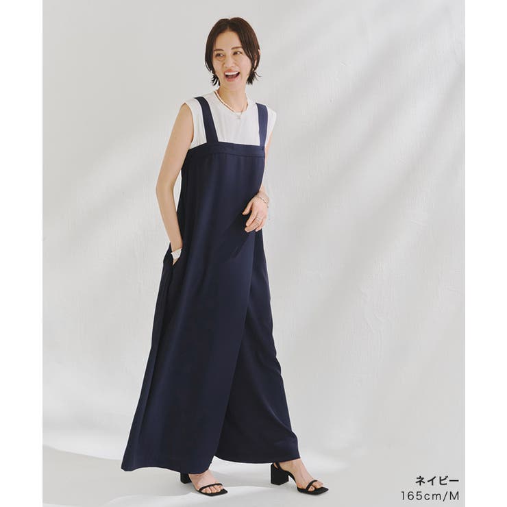 美品　IRENE オールインワン　バーガンディ セール】 エンブロイダリーオールインワン （サロペット