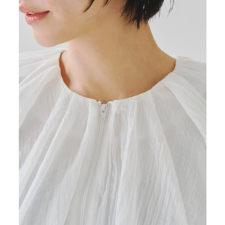 [RASW]ショートバルーンジップブラウス ブラウス ジップ | Pierrot | 詳細画像4 