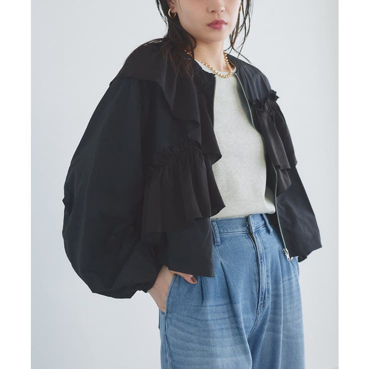 美品【 Col Pierrot vintage satin ブルゾン】 L'Appartement DEUXIEME CLASSE - Col Pierrotコルピエロvintage satin