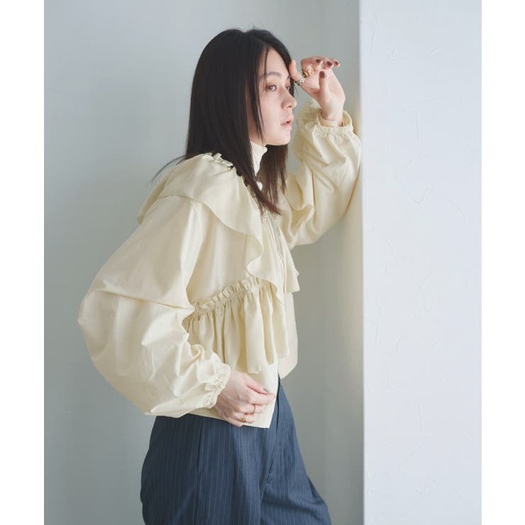 フリルブルゾン ブルゾン フリル[品番：PRTW0005050]｜Pierrot（ピエロ