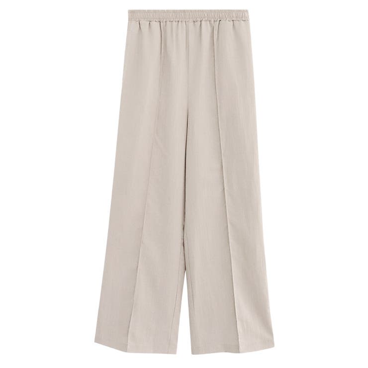 ライトベージュ | 接触冷感リネンライクワイドパンツ ワイドパンツ 接触冷感 | Pierrot