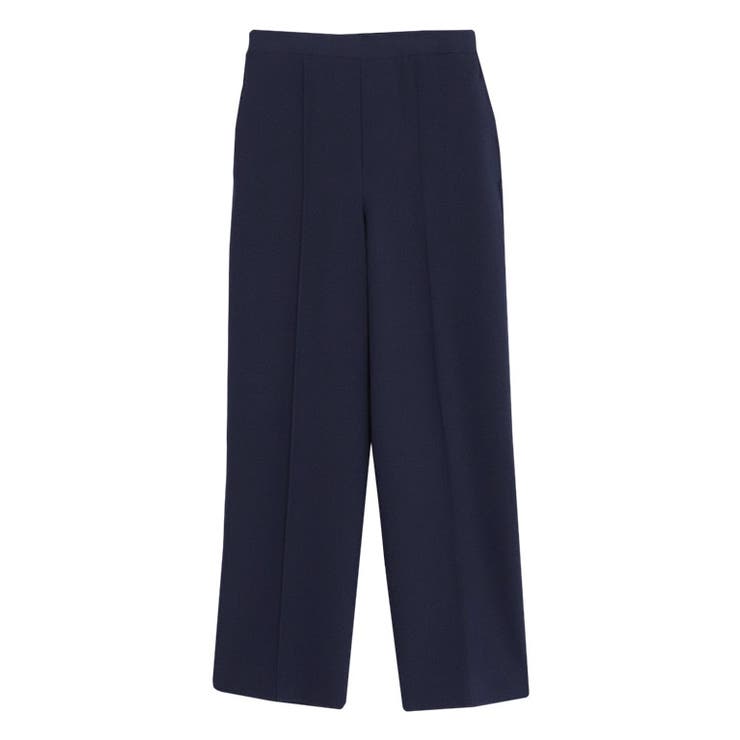 ネイビー | リネンライクピンタックストレートパンツ パンツ セットアップ可 | Pierrot