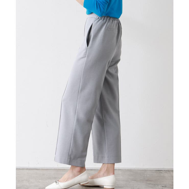 リネンライクピンタックストレートパンツ パンツ セットアップ可 | Pierrot | 詳細画像8 