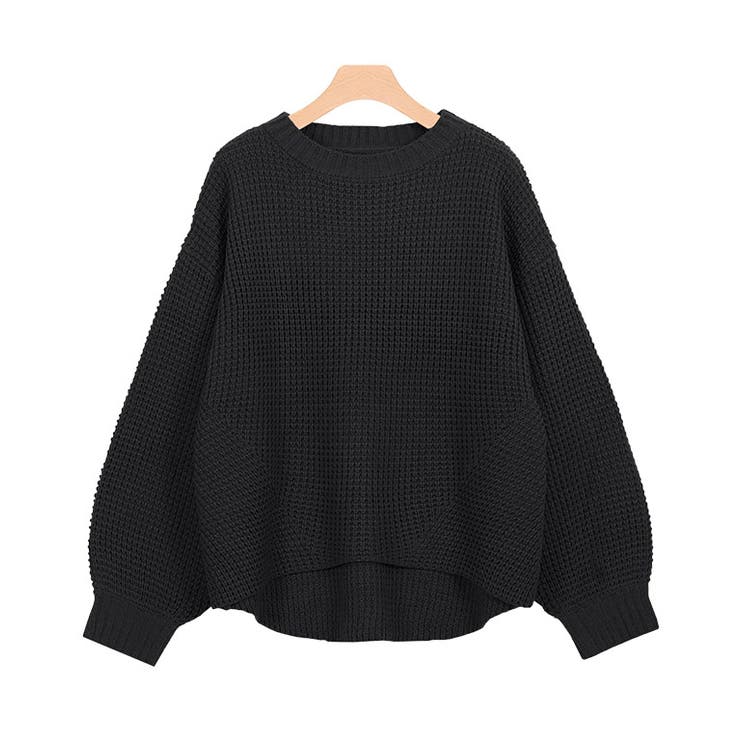 ワッフルニットTOPS ワッフル編みニットトップス ワッフル ワッフルT ワッフルニット