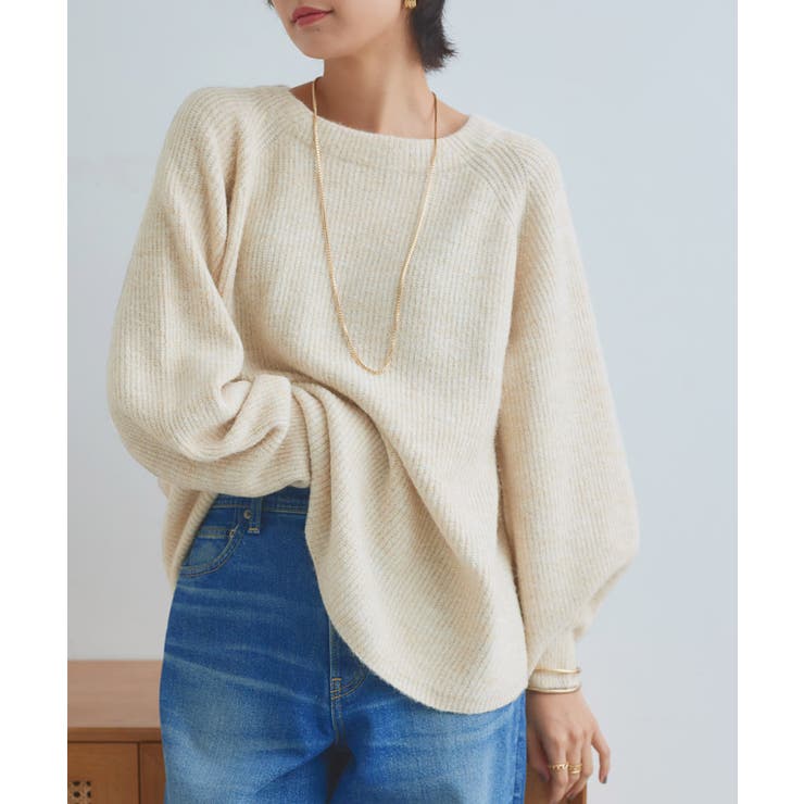 新品 three dots アルパカ混 ニットセーター S 新品 three dots