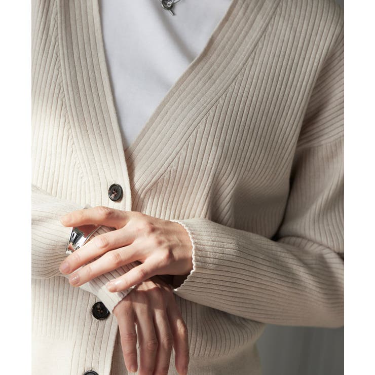 【RASW】クロップド丈リブニットカーディガン カーディガン | Pierrot | 詳細画像4 