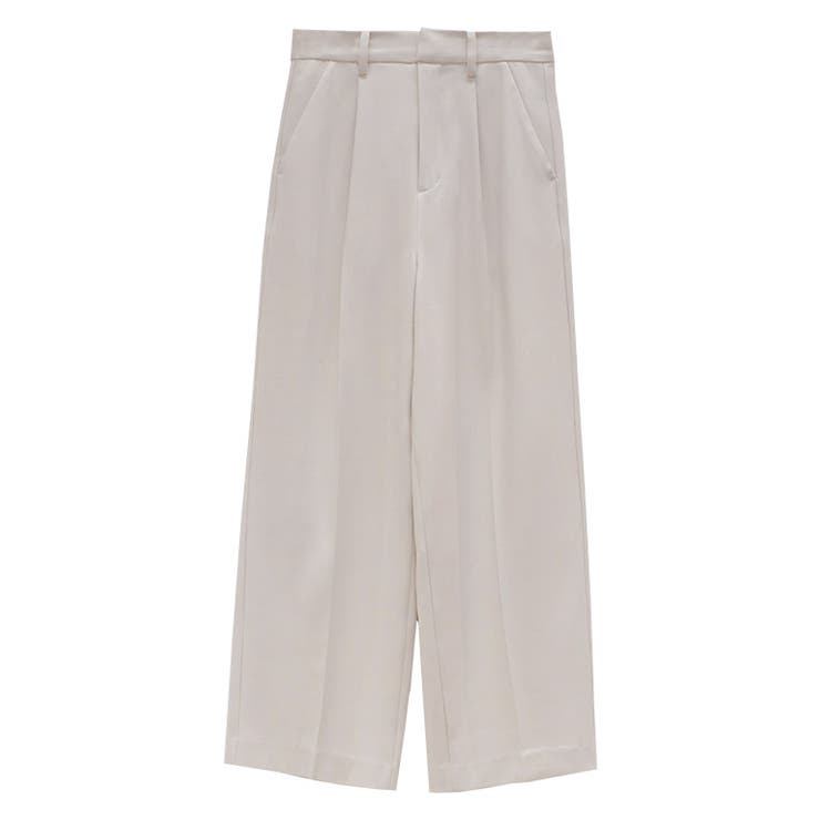 アイボリー | 【RASW】ウエストタックボックスパンツ パンツ ストレート ボックス | Pierrot
