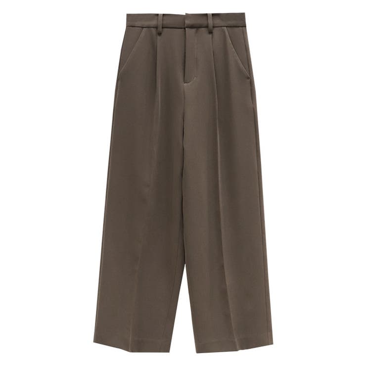 モカ | 【RASW】ウエストタックボックスパンツ パンツ ストレート ボックス | Pierrot