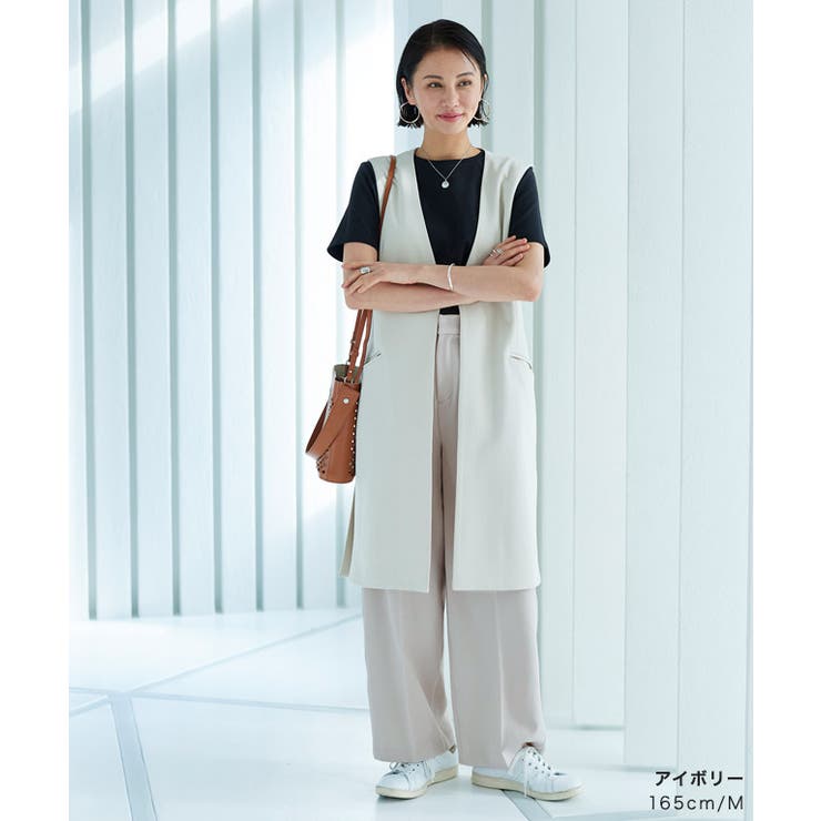 【RASW】ウエストタックボックスパンツ パンツ ストレート ボックス | Pierrot | 詳細画像35 