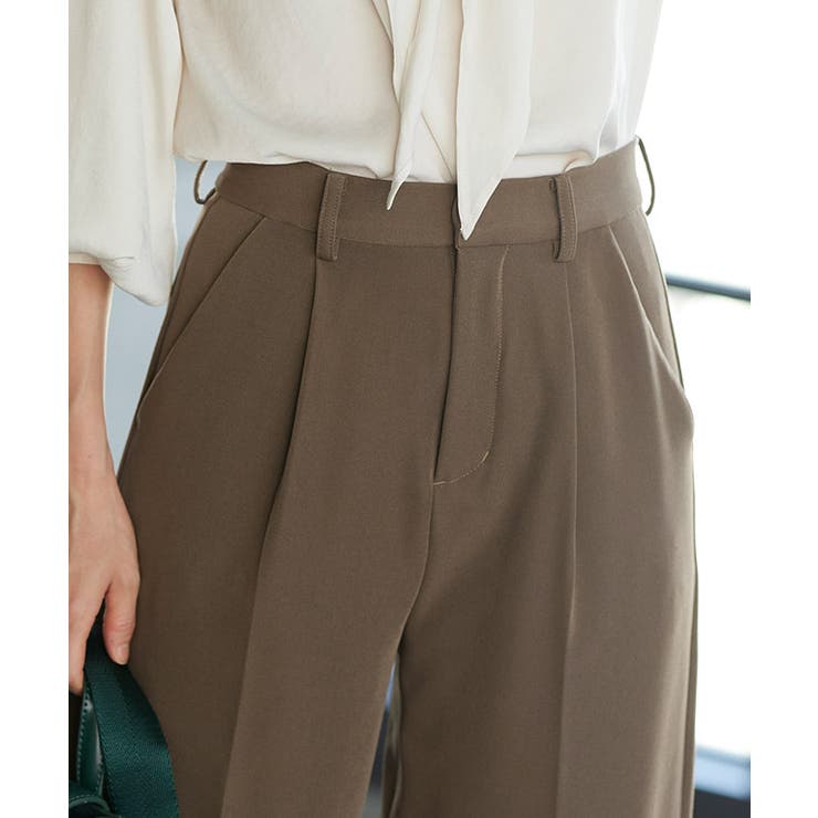 【RASW】ウエストタックボックスパンツ パンツ ストレート ボックス | Pierrot | 詳細画像4 