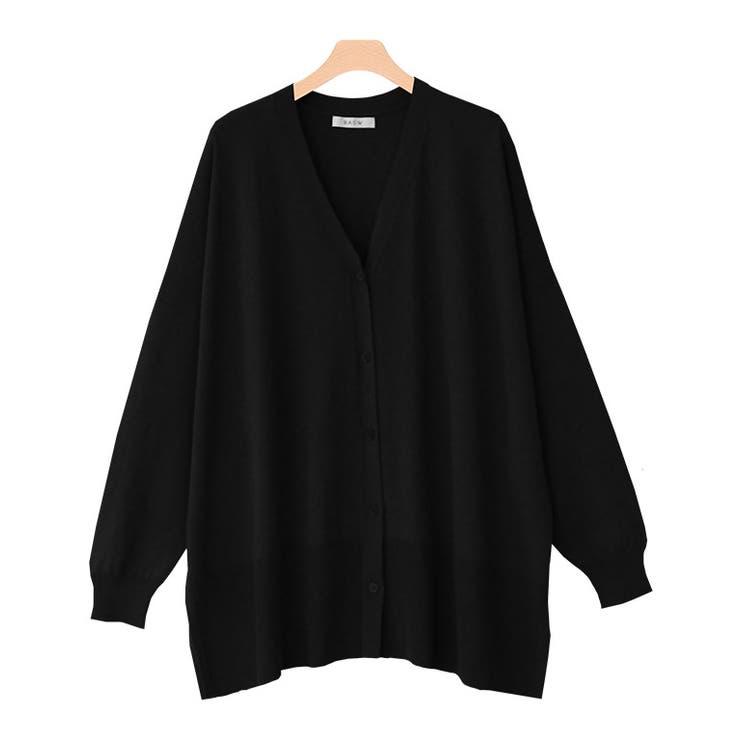 ブラック | 多機能ニットカーディガン カーディガン カーデ | Pierrot