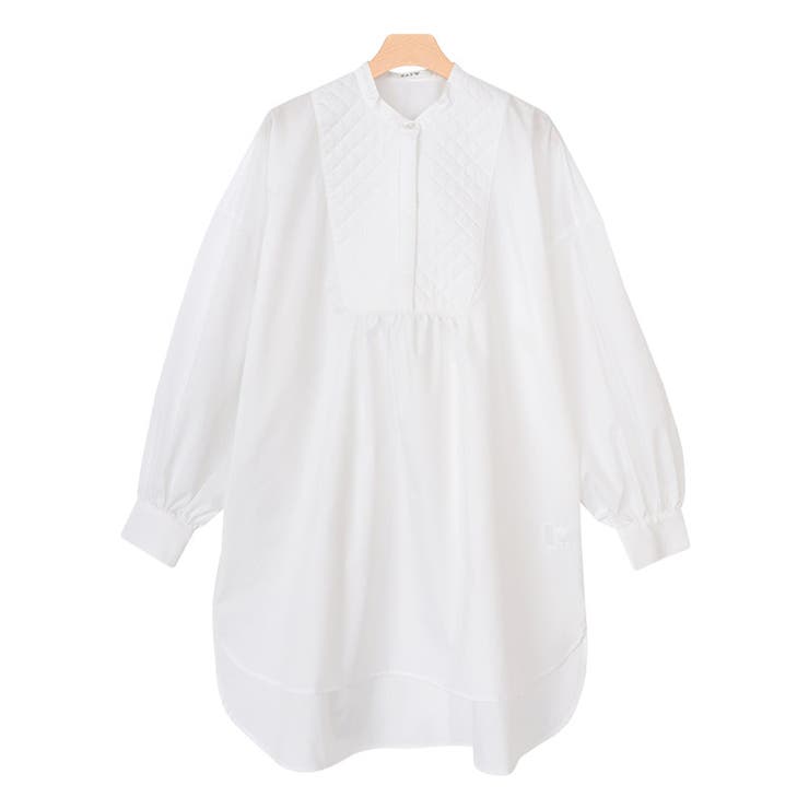 オフホワイト | ブザム切り替えキルティングブラウス ブラウス ブザム切り替え | Pierrot